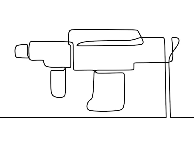 銃の連続線画