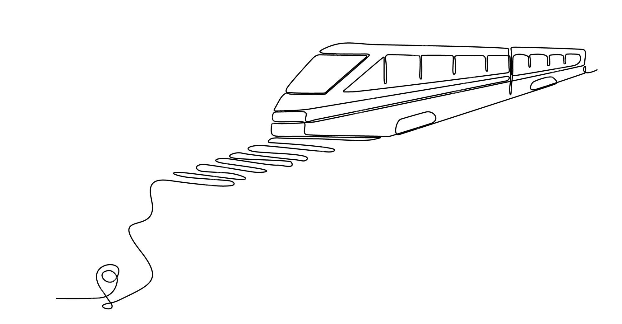 Rails hand drawn outline doodle icon. Railway track, railroad and