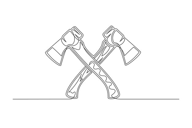 Continuous one line axes