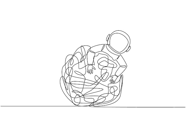 絶え間なく一線を描く 宇宙飛行士が絡み合った円を抱きしめて 余分な不安を解消しようとしています