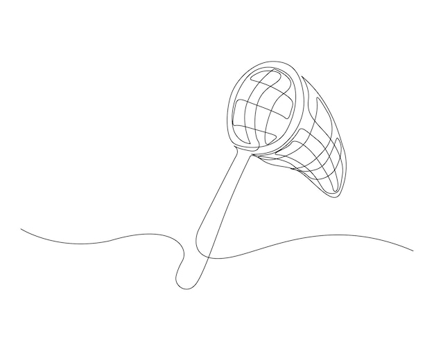 蝶網の連続的な1行の描画