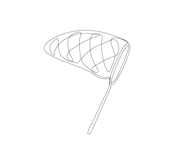 蝶網の連続的な1行の描画