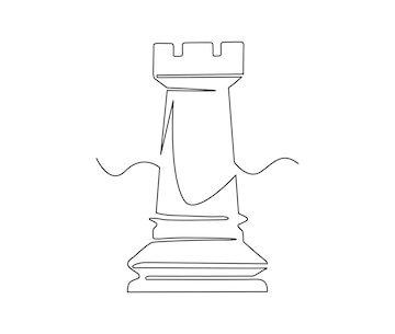 Rook, castle. Black and white rook with a description of the position on  the chessboard and moves. Educational material for beginner chess players.  8383074 Vector Art at Vecteezy