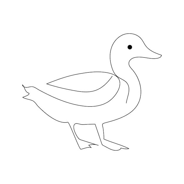 오리 윤 ⁇   ⁇ 터 일러스트레이션의 연속 한 줄 그림