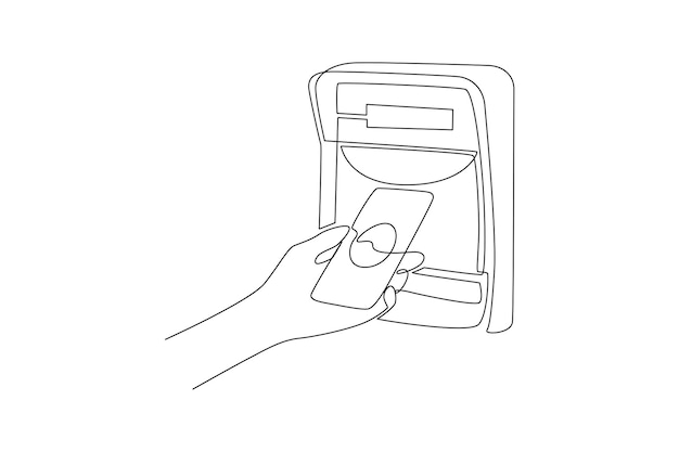 연속 한 줄 그림 얼굴 인식 음성 인증 및 망막 스캐닝