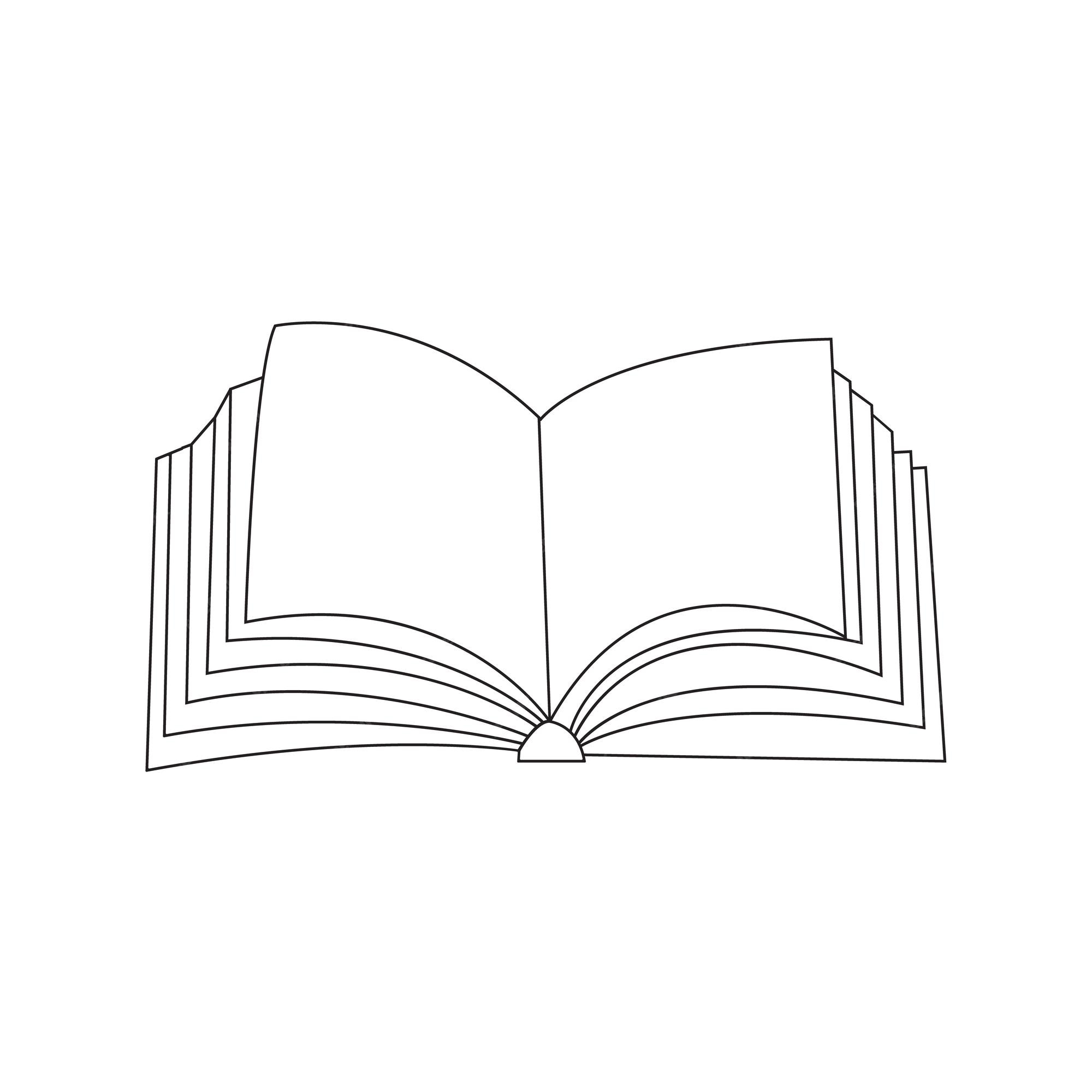 Continuous One Line Drawing Open Book With Flying Pages. Vector