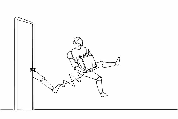 続きを読む ロボットを追い払った 仕事から追い出された デザインベクトルイラスト