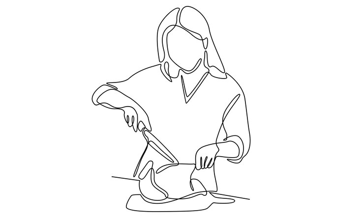 料理作りを楽しむ女性の連続一行