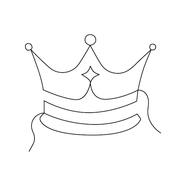 継続的なオンラインの王冠画 アートベクトルイラストと王と陛下の王冠シンボル