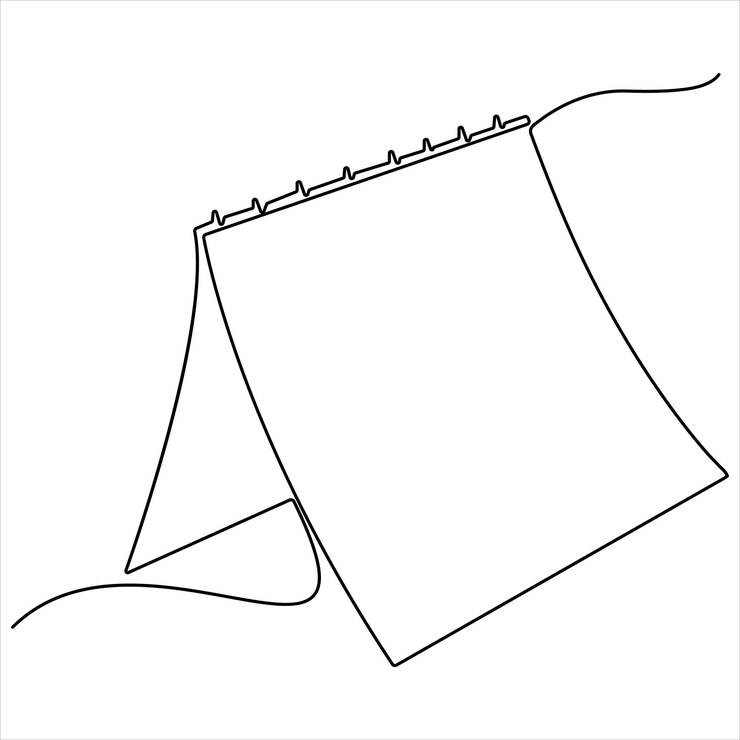 Vector continuous single line drawing calendar icon planning and scheduling concept graphic illustration