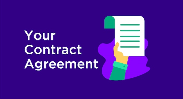 Contract agreement illustration