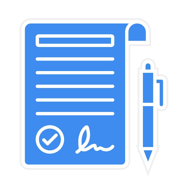 Contract icon vector image Can be used for Office