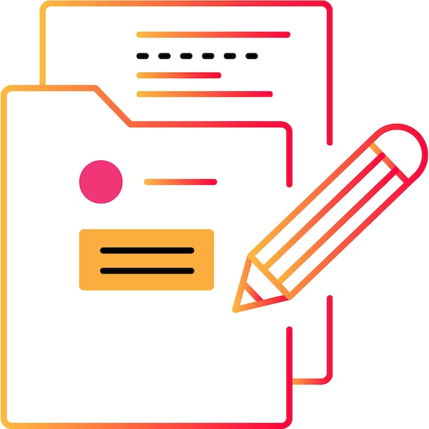 Contract paper document signature vector line icon