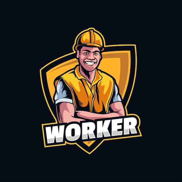 Contractor logo designs vector