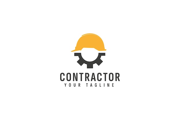 Contractor logo vector icon illustration