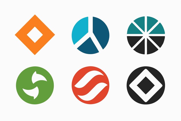 Vector contrast design logo for visual identity