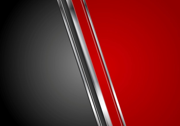 Vector contrast red black tech background