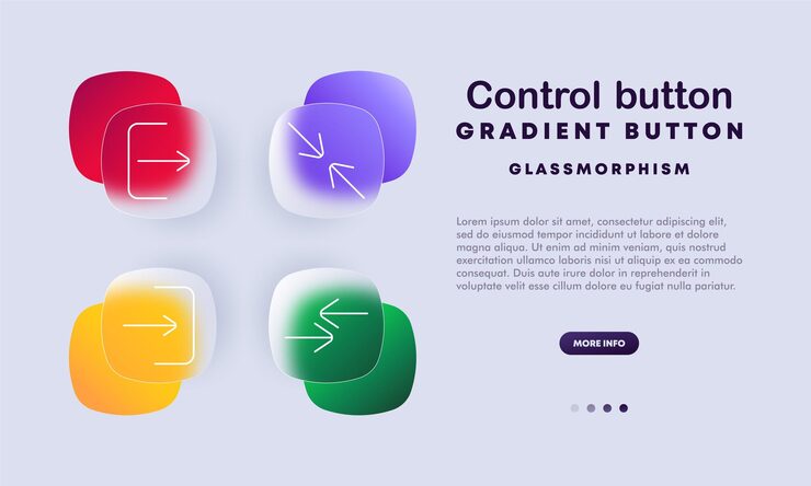 Vector control button set icon arrow expand shrink directional arrows interface control navigation user interface command control interaction vector