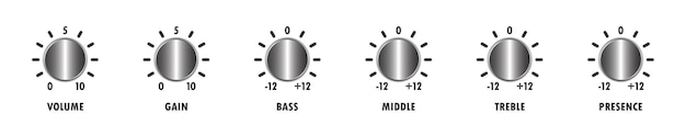 컨트롤 노브 조정 조절기 아이콘 플랫 벡터 그림