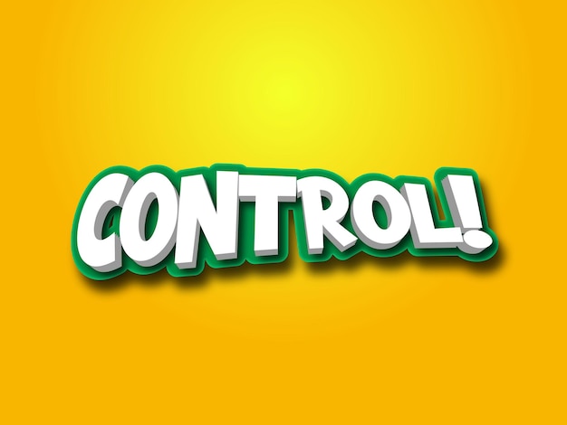 control Text Style Effect