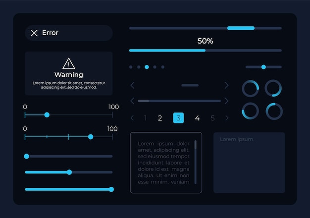 ベクトル コントロール ui 要素キット