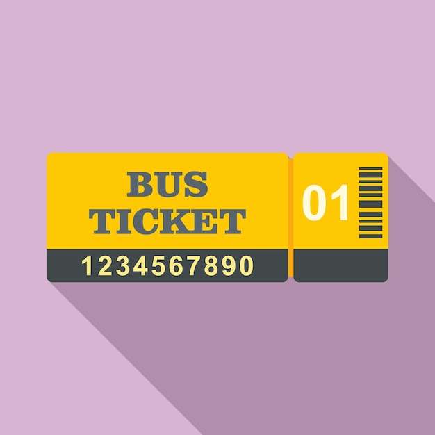 Vector controle buskaartje pictogram vlakke afbeelding van controle buskaartje vector pictogram voor webdesign