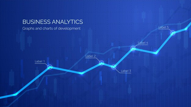 Controle van financiële winst en statistische illustratie