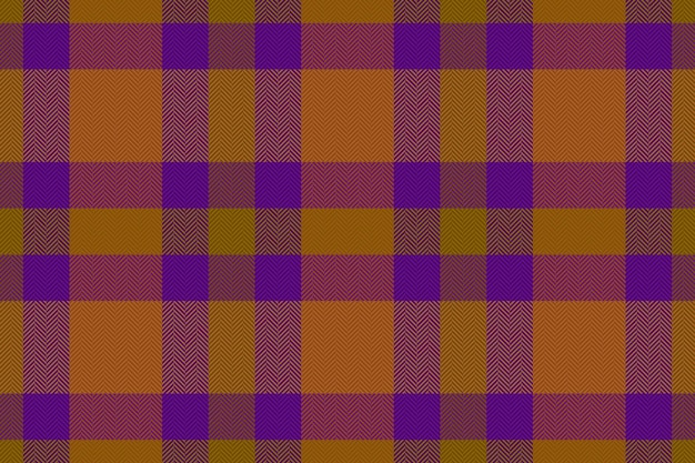 Controleer textiel naadloze Vector patroon stof Achtergrond geruite tartan textuur