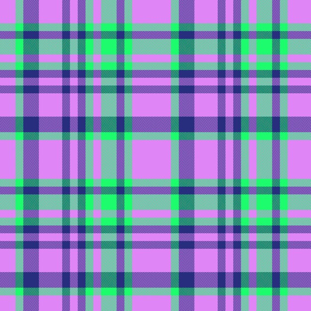 Controleer textuur geruite Tartan textiel naadloze patroon vector weefsel achtergrond