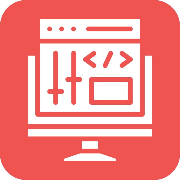 Controlepaneel vector icoontje illustratie van Web Hosting icoonset