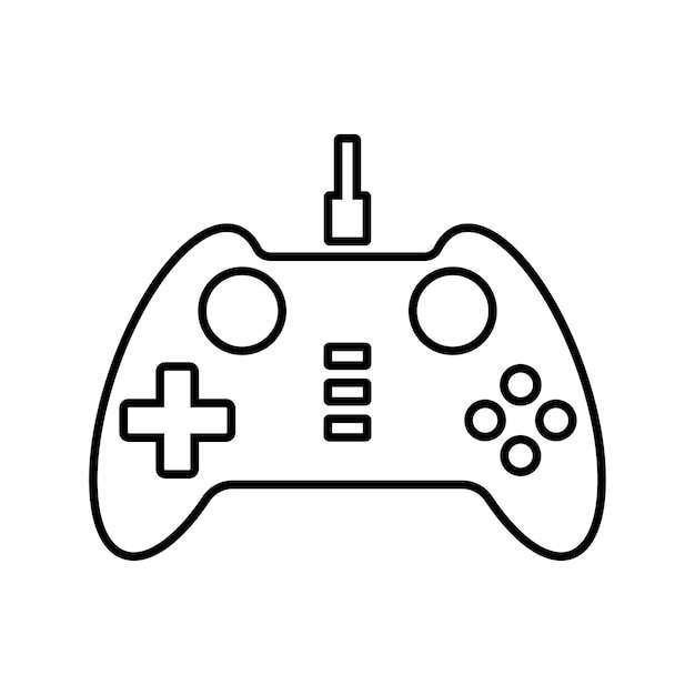 Controller gamepad joypad lijn icoon Outline vector