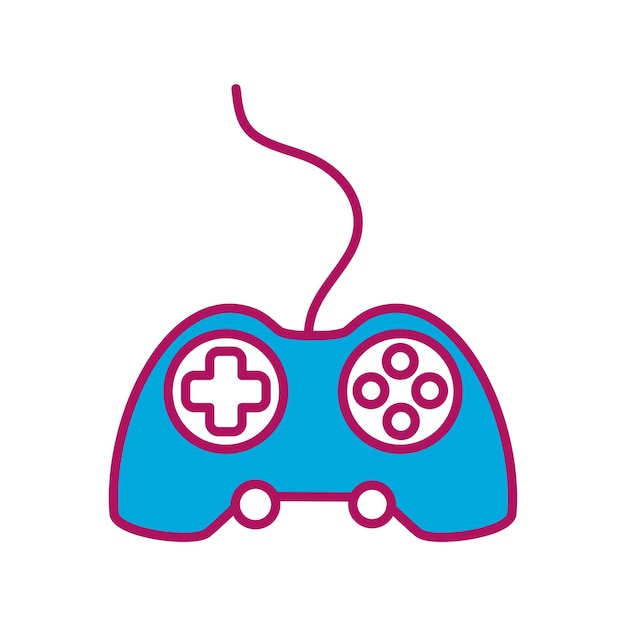 スティック ゲーム パッド アイコン ベクトル デザイン テンプレート