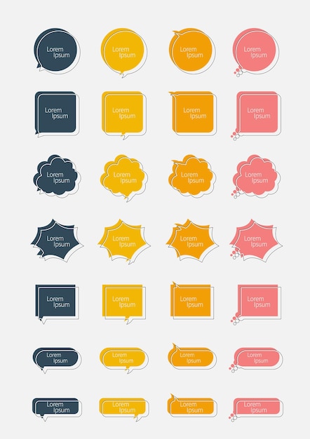 Vector conversation infographics