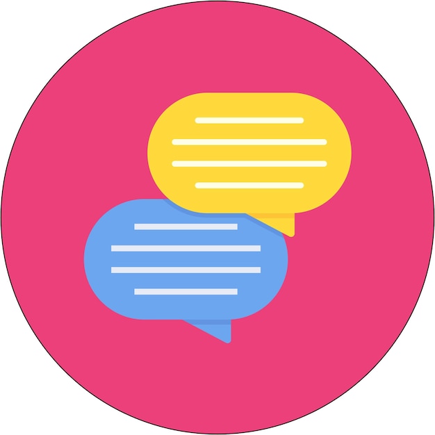 Conversation Vector Illustration Style