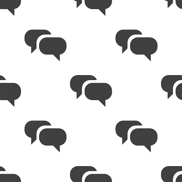 Conversation, vector seamless pattern, editable can be used for web page backgrounds, pattern fills