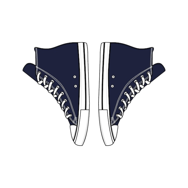 Converse Schoenen Sneakers Vector Afbeelding En Illustratie