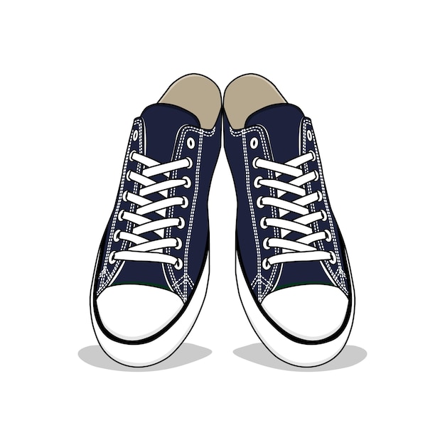 Scarpe converse scarpe da ginnastica bassa immagine vettoriale e illustrazione