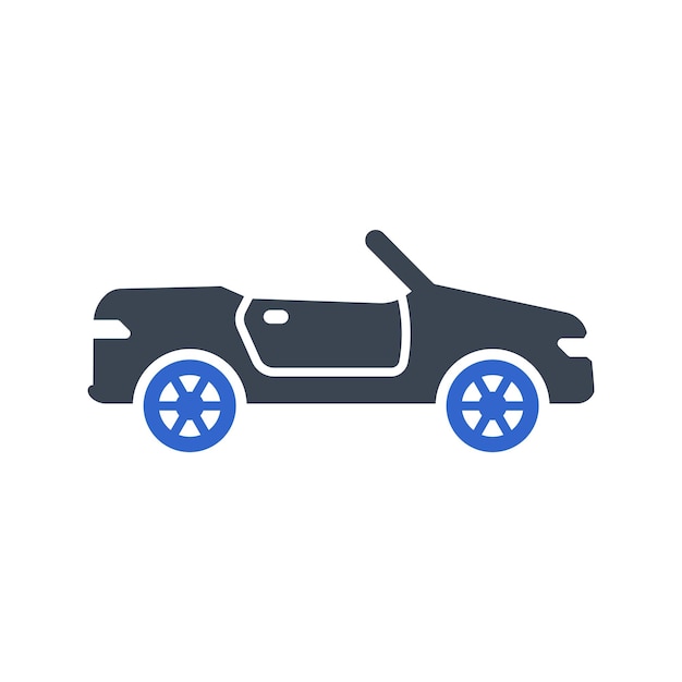 Convertible car icon