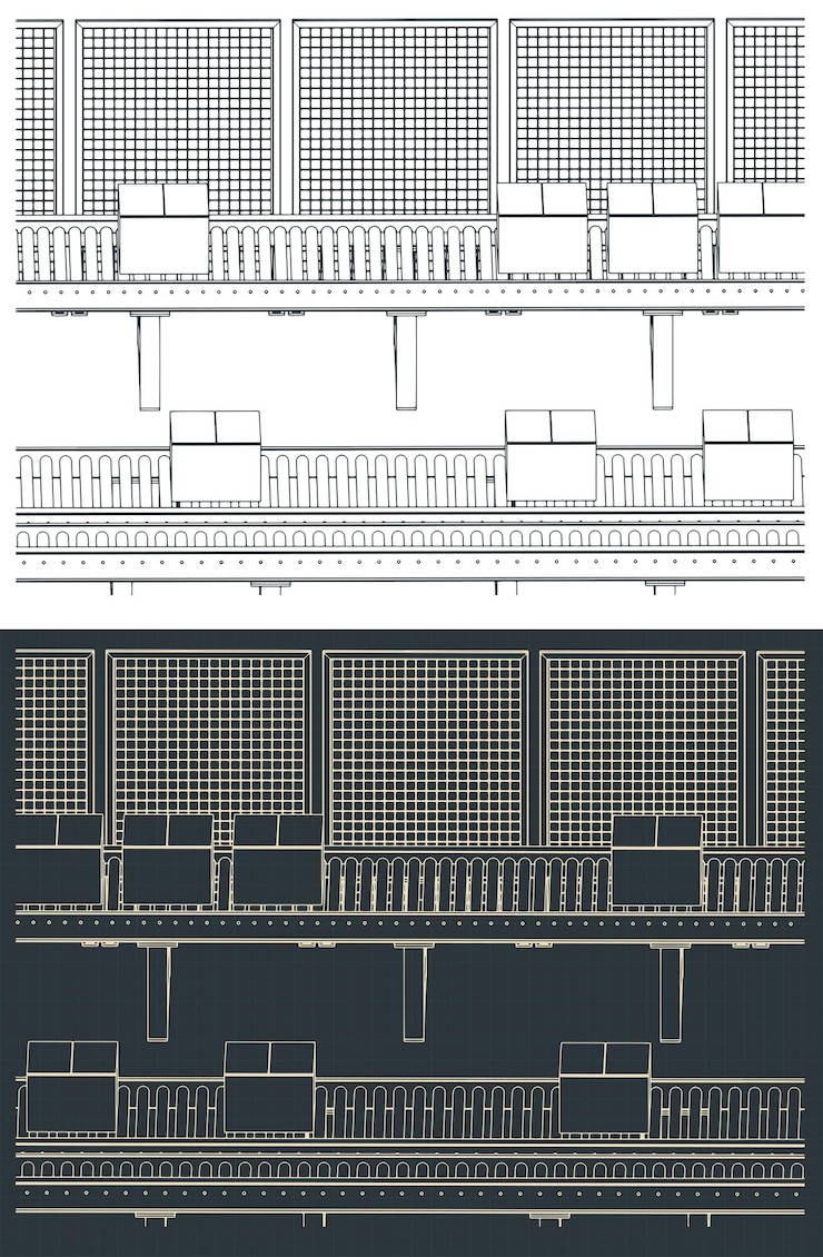 Vector conveyor lines for warehouses and production