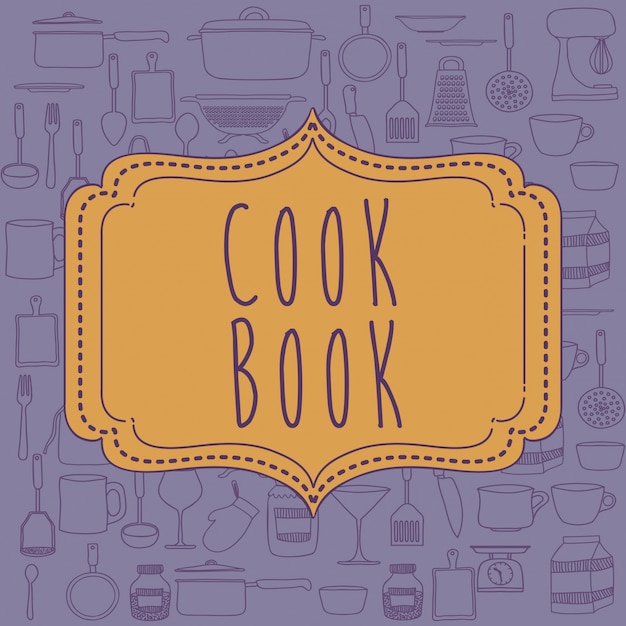 Vettore cook book design