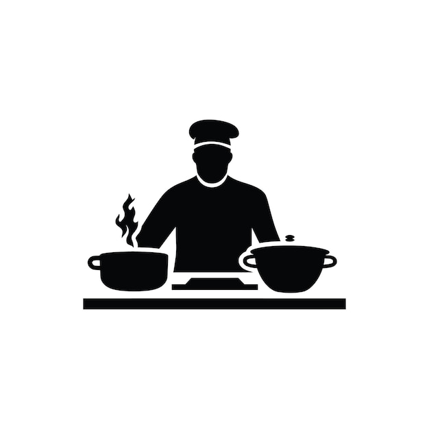 Cook Icon Eenvoudige Vector Illustratie