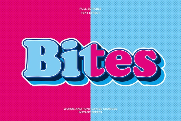 Cookie Bites Duo Tone Editable Text Effect