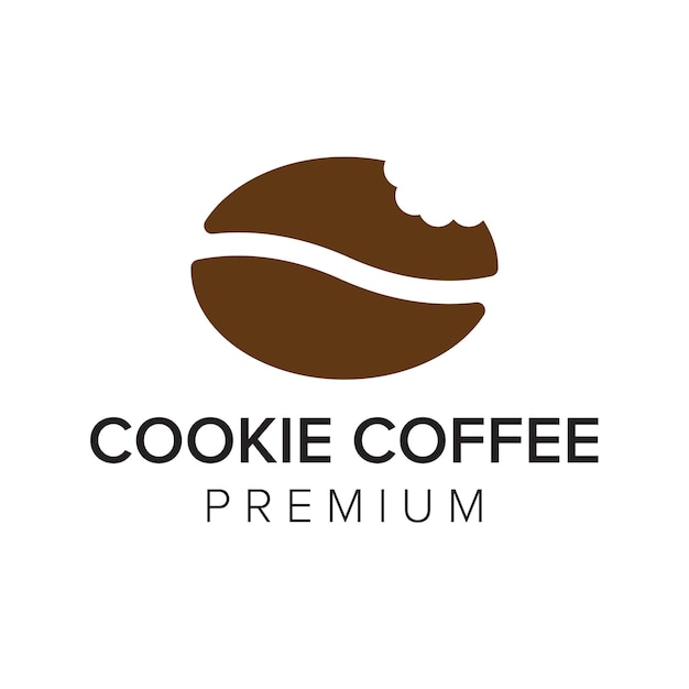 Cookie koffie logo vector pictogrammalplaatje