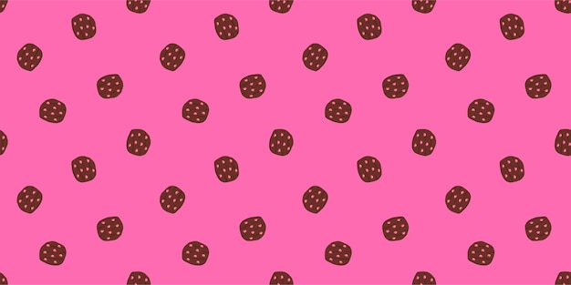 cookie naadloos patroon achtergrond Cartoon illustratie van Cookies biscuits illustratie