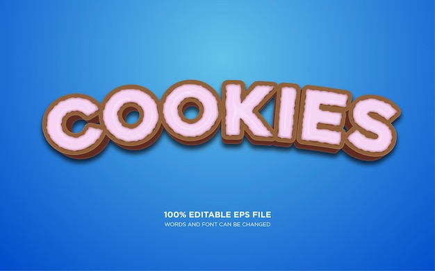 Cookie tekststijleffect