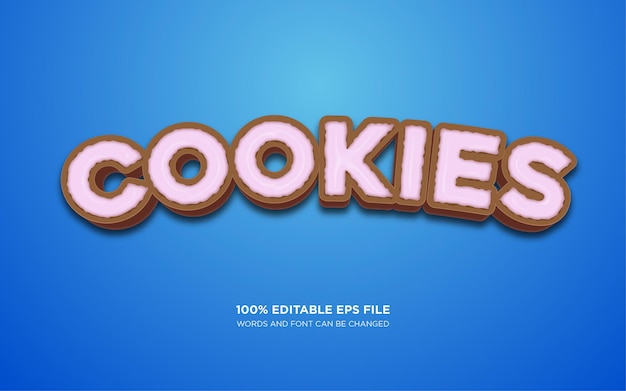 Эффект стиля текста cookie