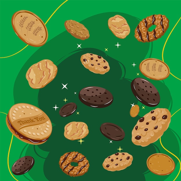 Cookies background