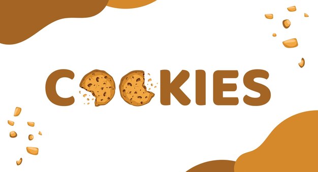 Vector cookies creative logo design vector