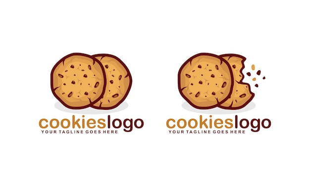 Vector cookies logo design vector