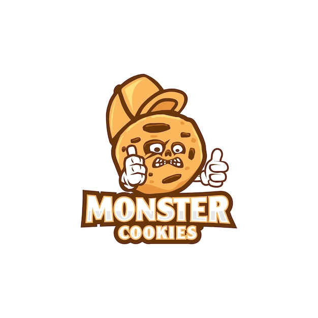 Logo dei biscotti con la mascotte del cowboy